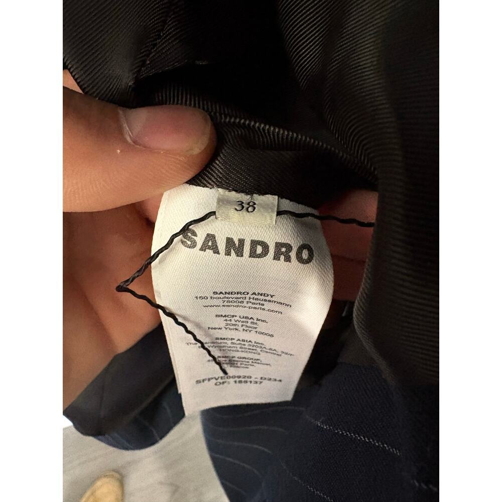 Sandro Andy Pinstripe Blazer Size 38(6) - Picture 6 of 6